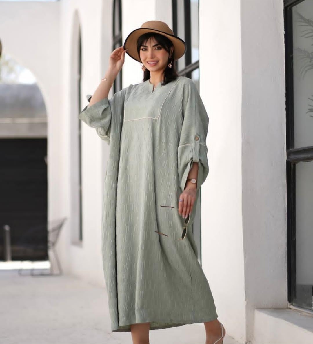 کفتان زنبوری رنگ کرم نسکافه ای